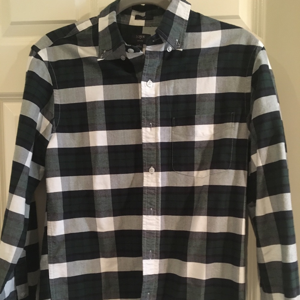 J Crew Oxford Plaid Shirt